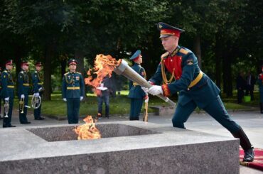 Сегодня в Ленинградской области проходит эстафета Вечного огня