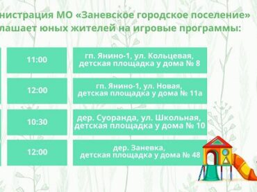 В Заневском поселении стартует муниципальная программа «Лето»