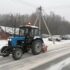 Дороги поселения очищают от снега с раннего утра