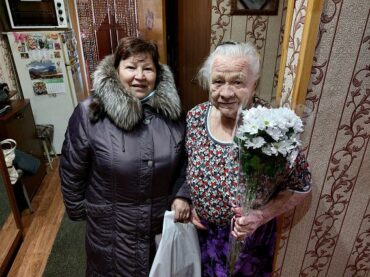 Жительница Янино-1 Евдокия Иванова отметила 90-летие 